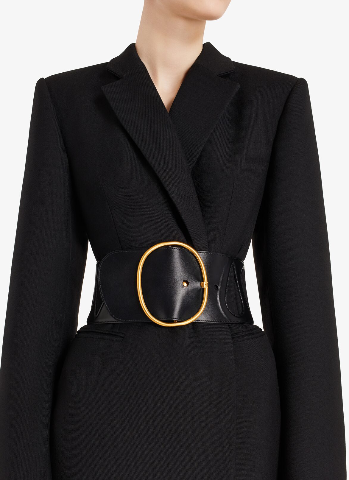 Maxi Dress-Coat ALAÏA BLACK MAXI DRESS-COAT